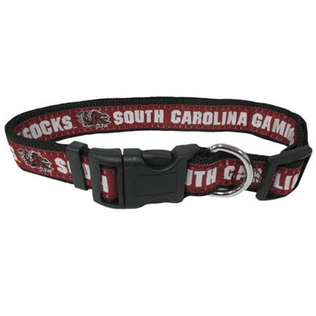 Pets First College South Carolina Gamecocks Pet Collar, 3 Sizes Available, Sports Fan Dog Collar - Medium
