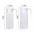 thumbnail image 6 of Cold Water Pitcher 1.1L Transparent Drink Dispenser Seal Pitcher with Lid Spout Lemonade Juice Beverage Jar for Hot Cold Drinks, 6 of 8