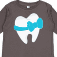 thumbnail image 4 of Inktastic Tooth with a bow Boys or Girls Long Sleeve Toddler T-Shirt, 4 of 5