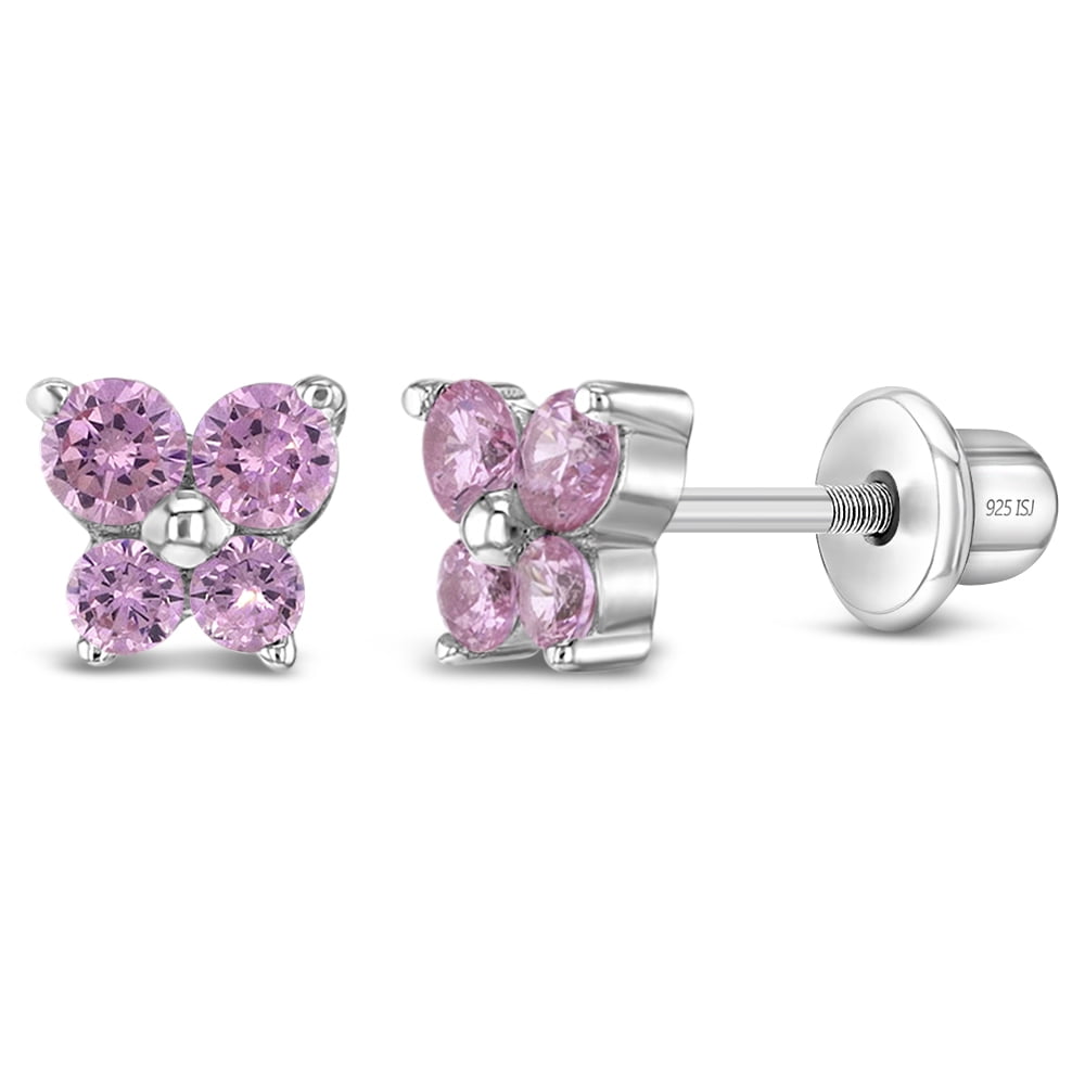 Cubic zirconia screw back earrings best sale