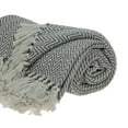 thumbnail image 3 of Parkland Collection Isla Transitional Gray 52" x 67" WOVEN HANDLOOM Throw, 3 of 4