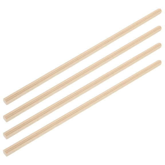 OFFIGAM 4Pcs Wood Appliques Decorative Trim for Dollhouse Miniatures Light Brown Elegant Detailing