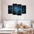 thumbnail image 2 of Elephant Stock Forest At Night Wall Art - Horizontal Multi Panel Canvas - Living Room Wall Decor - Astronomy & Space Multi Panel - Black And Green Decor - 43" x 27", 2 of 8