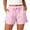 Pink, variant on Womens Striped Boxer Shorts Checkered Plaid Casual Biker Shorts Lounge Summer Beach Vacation