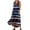 Light Blue, variant on Women's Breathable Summer Dress Sleeveless Cotton Linen Sundress with Patriotic Print, Casual Pocket Design for Outdoor Wear,Blue L