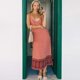 thumbnail image 3 of TEELYNN, vestidos largos sexis con aberturas laterales para mujer, vestidos 2020 para playa, vestido de verano, vestido casual rojo con estampado floral, vestidos bohemios con tirantes, bata, 3 of 5