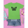 thumbnail image 3 of Monarch Butterfly Handdrawn T-Shirt Juniors -Image by Shutterstock,  Small, 3 of 4