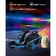 thumbnail image 4 of Go Kart eléctrico infantil 24V para niños 8-12 años - Doble motor 300W - Batería 9Ah - Velocidad máxima 13km/h - Drift seguro - Pantalla de energía - Música y bocina - Carga máx. 70kg - Azul, 4 of 7
