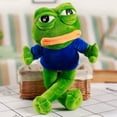 thumbnail image 5 of 45CM Pepe Frog Plush Toy Sad Male Ugly Baby Big Mouth Crying Face Peripheral Dolls Send Friends Funny Christmas Birthday Gifts, 5 of 5