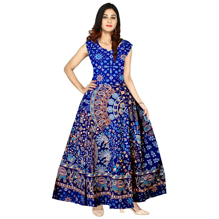 chinese dress ladies Buy Salmon Pink Jaipuri Cotton Night dress For Women Online  9shines label
