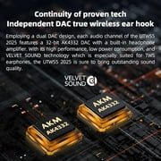 FiiO UTWS5 2025 True Wireless Bluetooth Earbuds Hook & Headphone Amp for IEMs, AK4332 DAC, Hi-Res 96kHz/24bit LDAC -MMCX/0.78 2pins Connector, 10-Band PEQ, 20H Battery Life (MMCX)