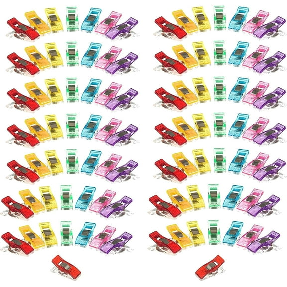 Fabric,Sewing,Wonder,Quilters Clips,Assorted Bright Neon Colours,100 PCS