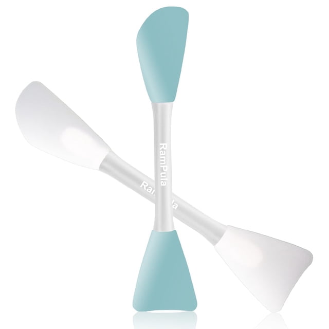 Aplicador de mascarilla Cepillo facial de silicona Crema de barro facial Máscara de arcilla Brochas para mascarillas de modelado DIY Espátula para mezclar barro de bricolaje Cuchara de mano de doble e