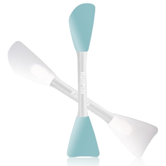 Aplicador de mascarilla Cepillo facial de silicona Crema de barro facial Máscara de arcilla Brochas para mascarillas de modelado DIY Espátula para mezclar barro de bricolaje Cuchara de mano de doble e