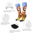 thumbnail image 3 of Masiiu Bluey Print Adult Crew socks, Comfortable Novelty Colorful Patterned, Breathable, Stylish Colorblock for Men Women, 3 of 6