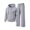 Gray, variant on Mafeati Men's 2 Piece Tracksuits Casual Sweatsuits Long Sleeve Hoodies with Pocket Fleece Lined Lounge Sets, Khaki, M