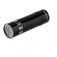 thumbnail image 2 of Flmtop Mini Aluminum Multifunction UV Ultra Violet 9 LED Flashlight Torch Light Lamp, 2 of 5