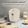 thumbnail image 4 of Hervidor de arroz CHACEEF Mini, 1,2 L, 2 tazas, sin cocinar, portátil, color beige, 4 of 7