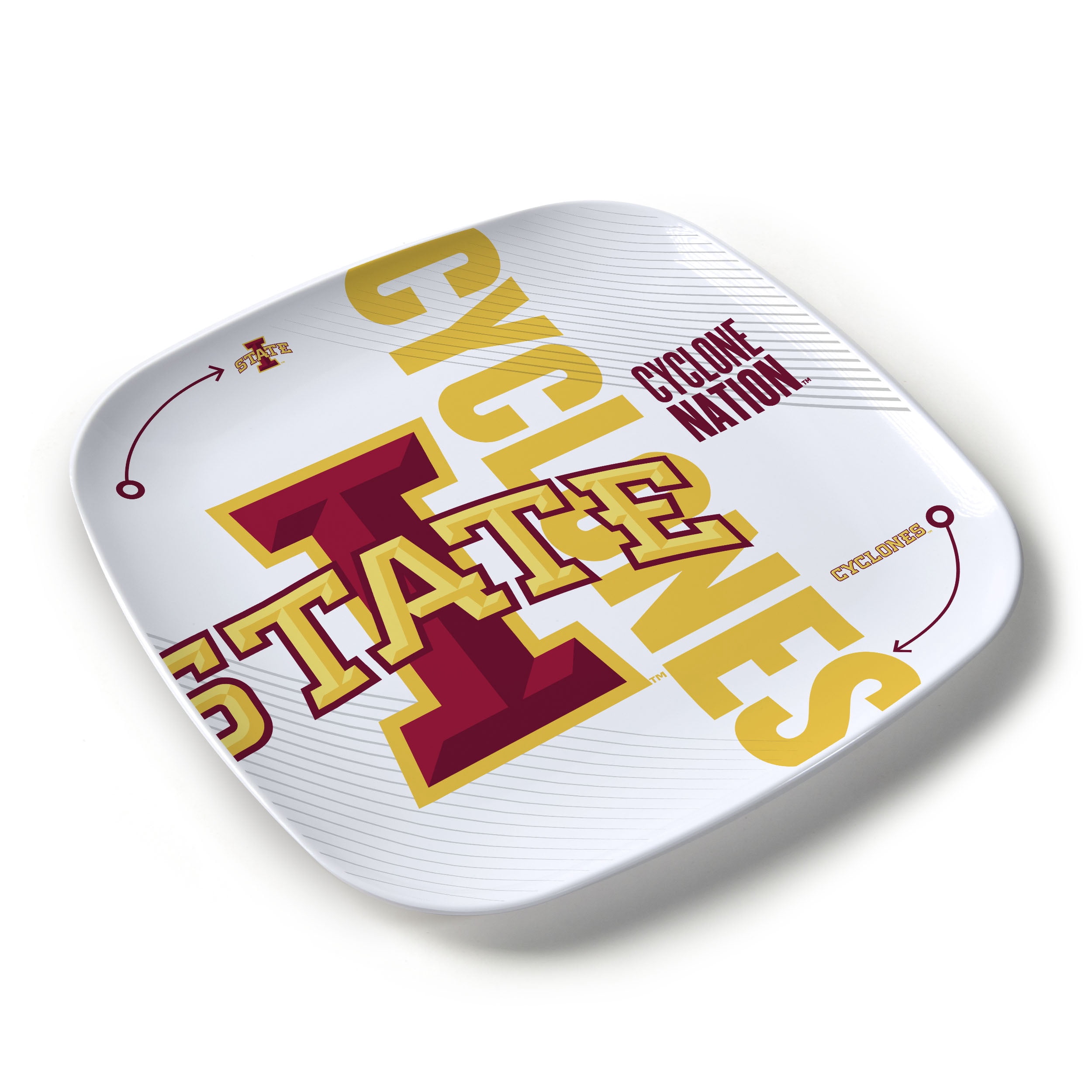 YouTheFan NCAA Iowa State Cyclones Large Party Plate