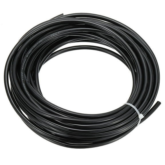 Pneumatic Tubing 5/32" OD 39ft, 6mm OD 4mm ID PU Air Line Pipe Tube, Black