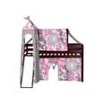 thumbnail image 6 of JACKPOT Solid Wood Prince & Princess Low Loft Twin Bed in Cherry/Pink Camo, 6 of 6