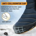 thumbnail image 4 of Mens Snow Boots Waterproof Winter Boots for Men Fur Lined Warm Ankle Boots Zipper Closure Slip on Outdoor Boot Comfortable Walking Shoes, 4 of 13