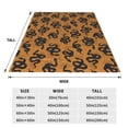 thumbnail image 3 of Honeii Snake Print Fleece Blanket - Throw Blanket for Bed, Sofa, Couch, Camping, and Travel , Microplush Ultra Soft Warm Blanket-80"x60", 3 of 7