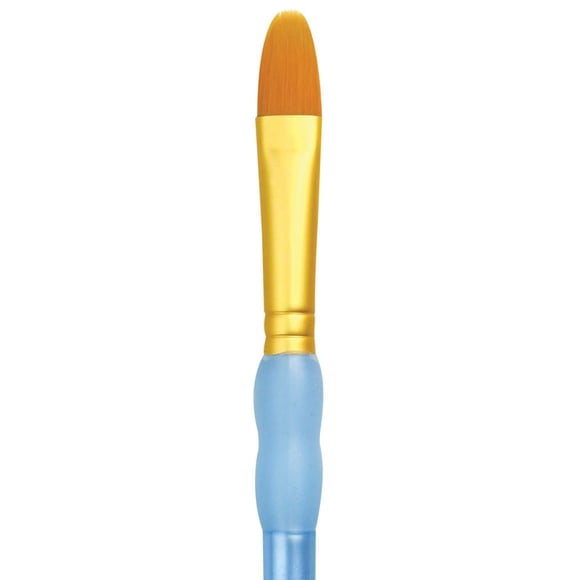 Royal & Langnickel Crafter’s Choice Golden Taklon Filbert Brush