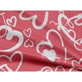 thumbnail image 5 of oneOone Rayon Red Fabric Valentine Heart Craft Projects Decor Fabric Printed By The Yard 56 Inch Wide, 5 of 5