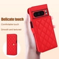 thumbnail image 2 of Allytechgroup Wallet Case for Google Pixel 6a with Credit Card Slot, RFID Blocking PU Leather Case with Lanyard & Shoulder Strap & Kickstand Shockproof Bumper for Women Men, Red, 2 of 8