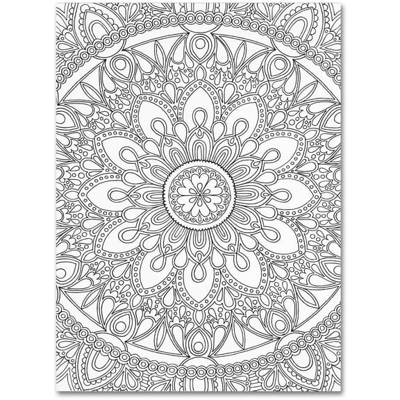 Trademark Fine Art "Delightful Mandala" Canvas Art by Hello Angel