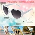 thumbnail image 6 of FEISEDY Polarized Heart Shaped Sunglasses Oversized Vintage Fashion Love Eyeglasses for Women UV400 B2337, 6 of 14