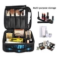 thumbnail image 2 of FORMRS Travel Makeup Bag Large Capacity Train Case Cosmetic Organizer with Adjustable Dividers, Blue Tree, 2 of 8