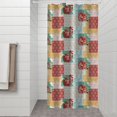 thumbnail image 2 of Pioneer Flower Floral Print Pattern Shower Curtain 36"x72" ,Bathroom Decorative Shower Curtains Set with 12 Hooks,Modern Waterproof Washable Shower Curtain, 2 of 6