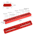 thumbnail image 2 of Guide Mirror Dovetail Plate Red Short Board for Dovetail Slot Telescope Accessories Dovetail Mount (C), 2 of 5