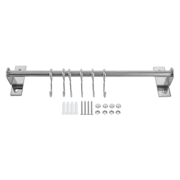 Estantes de almacenamiento montados en la pared Estante para tapas de ollas Gancho para colgar utensilios Accesorios para utensilios de cocina Varilla única