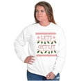 thumbnail image 4 of Ugly Christmas Lights Lets Get Lit Sweatshirt for Men or Women Brisco Brands M, 4 of 5