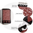 thumbnail image 5 of Valentine''s Day Shower Curtain Love Word Heart Shape Shower Curtains for Bathroom Decor Polka Dot Black Red Bath Curtains Sets with Hooks for Valentines Day Home Decor Waterproof Standard 72" X 72", 5 of 6