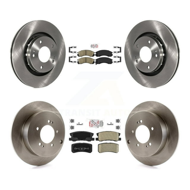 Transit Auto Front Rear Ceramic Pads and Disc Brake Rotors Kit for Car 2009 Mitsubishi Lancer Ralliart To 03 09 K8A-101678