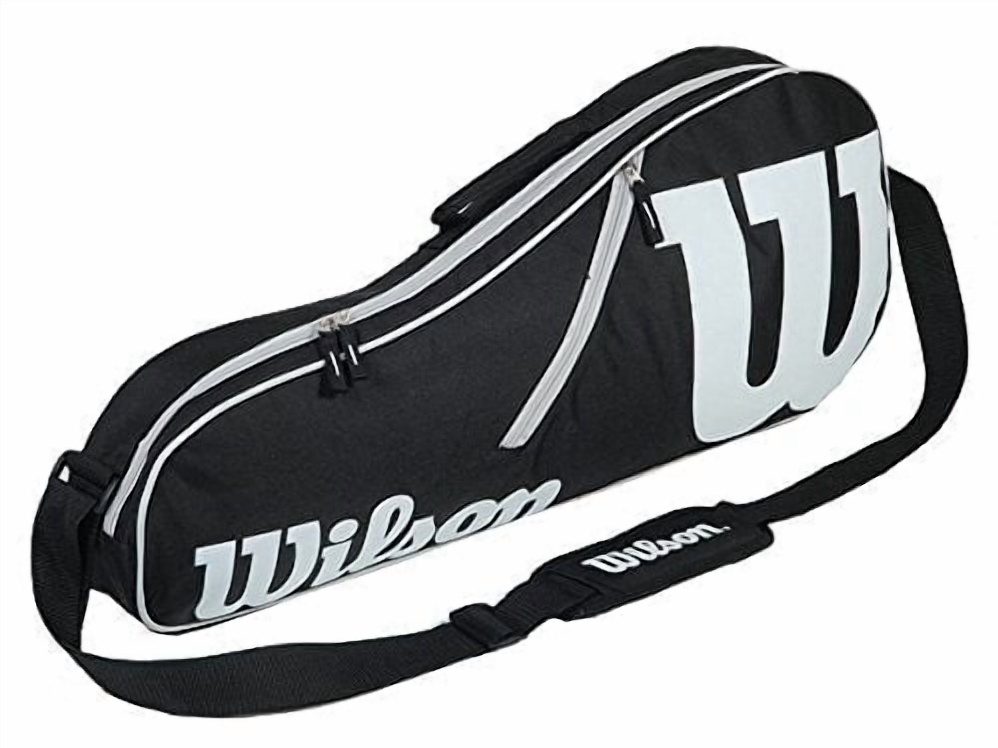 Wilson Advantage Team Triple Racket Bag - Holds up to 3 Rackets, Red/White