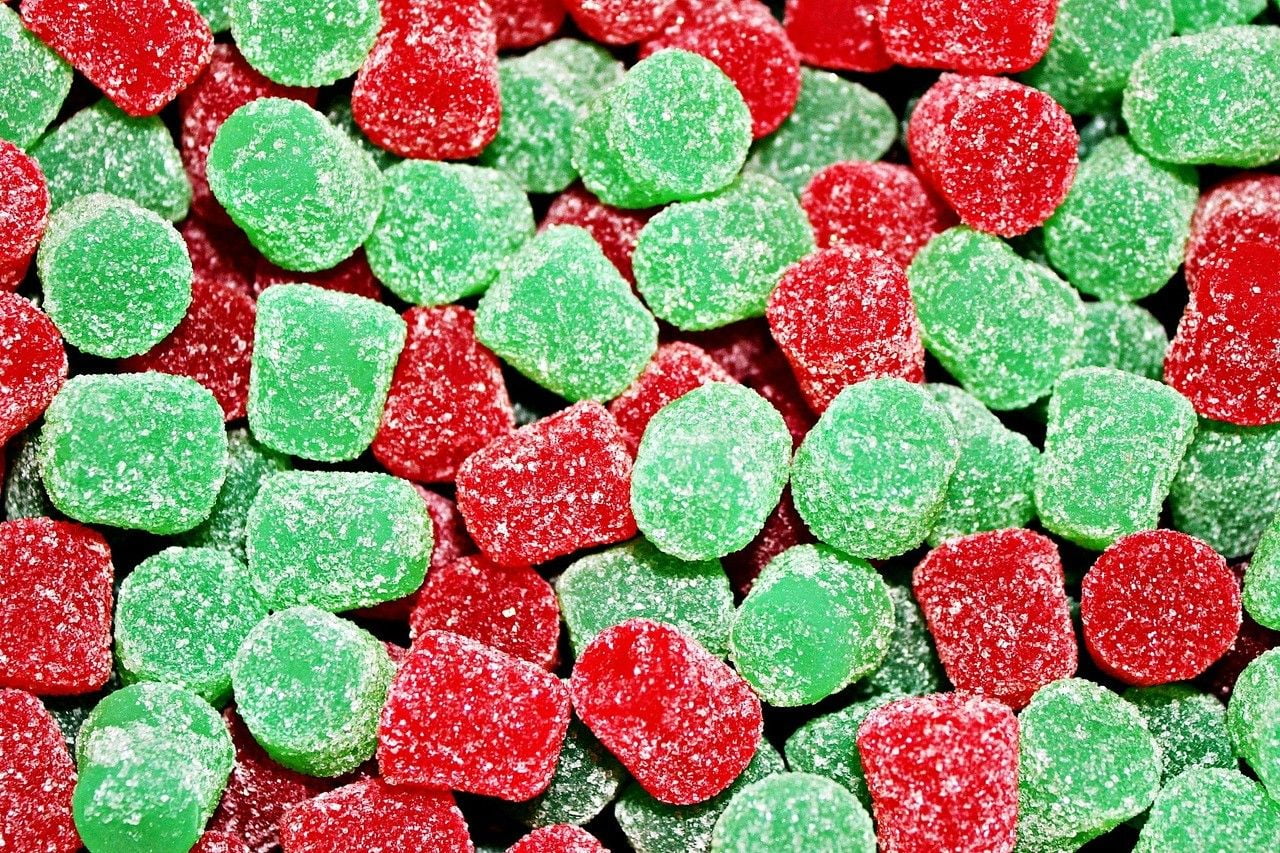 Ferrara Red & White Spice Drops Candy, 30 Lb