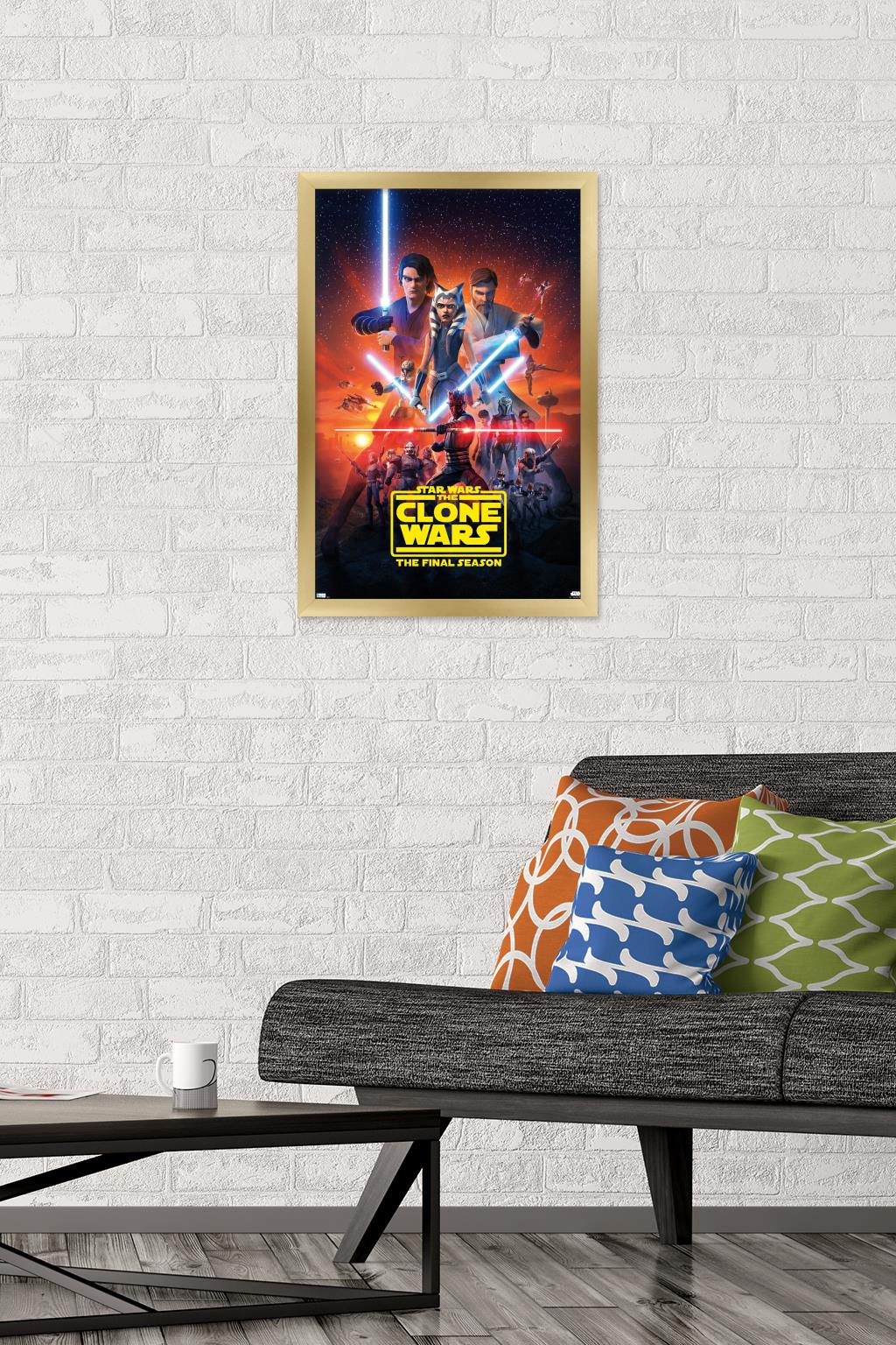 Star Wars: The Clone Wars - Season 7 Key Art Wall Poster, 14.725" x 22.375", Framed - image 2 of 5
