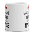 thumbnail image 3 of Safety First Drink With A Nurse Coffee Tea Ceramic Mug Office Work Cup Gift, 3 of 3