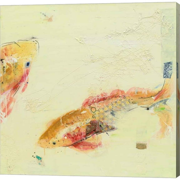 Great Art Now Fish in the Sea II by Kellie Day, Canvas Wall Art, 12W x 12H