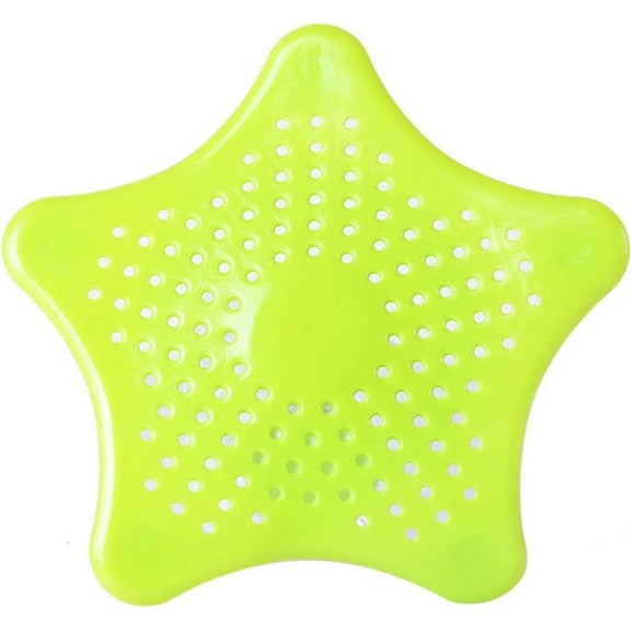2 PACK Drain Hair Catcher Sink Drain Stopper Strainer Silicone Covers Protector for Bathroom Showers, Bathtubs and Kitchen (Light Green)