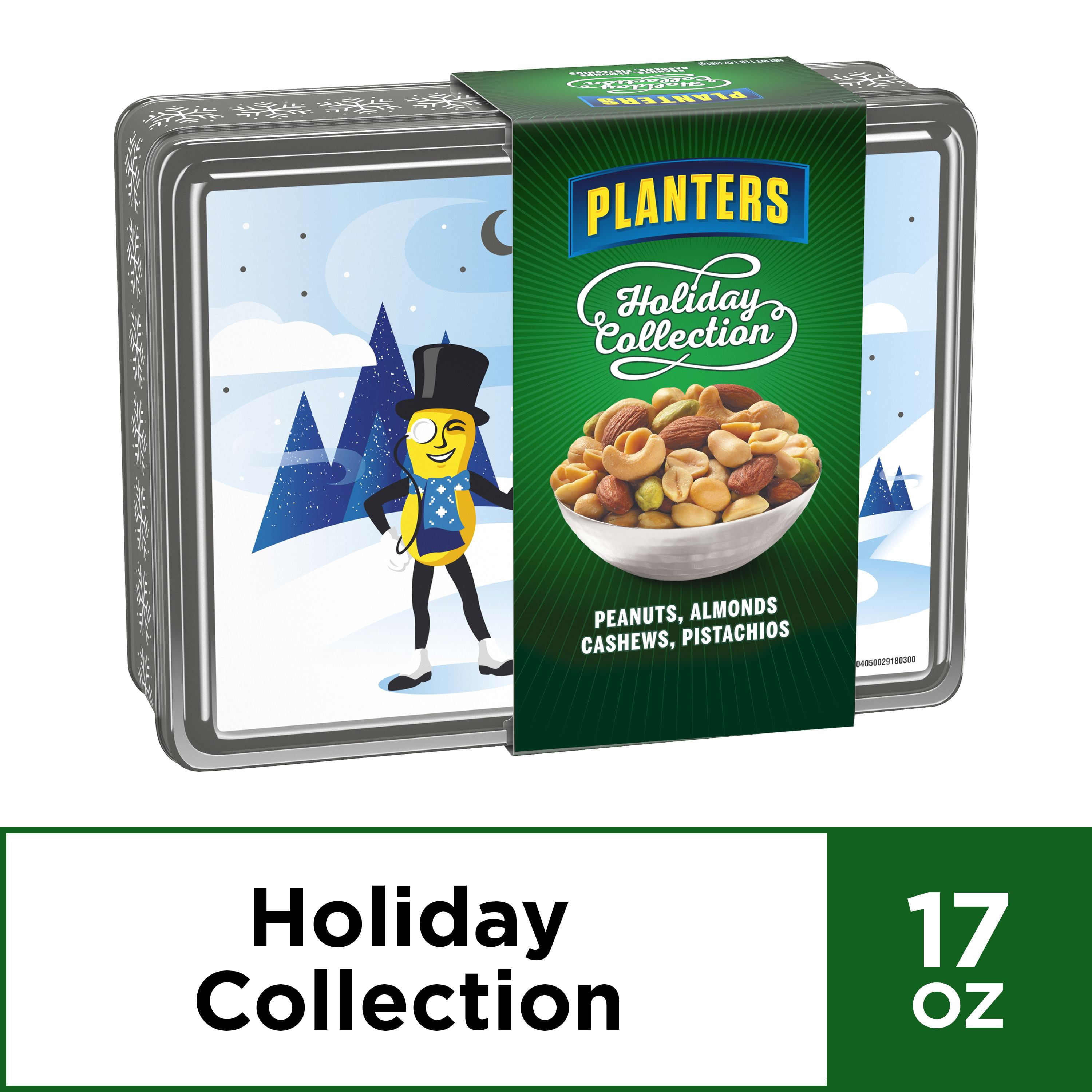 Planters Holiday Collection Tin Box With Mixed Nuts, 17.0 oz Box