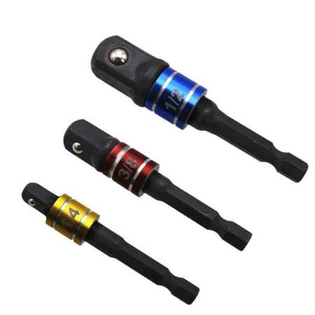 

Zlekejiko 1/2″ Drill 1/4″ Adapter Set Driver For To Converter Socket 3Pcs 3/8″ Tools & Home Improvement