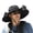 Black, variant on 2026 Upgraded Solar Power Hat Fan, Hat With Fan - Hat With Solar Powered Fan, Dual Powered Wide Brim Safari Bucket Hat for Hiking Fishing Yard Work