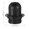 thumbnail image 3 of 4Pcs Lamp Holder Socket E27 Socket Plastic Light Socket for Bar Lamps, 3 of 9