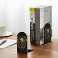 thumbnail image 5 of Sikiie Vintage Gold Leaf Skull Bookends 1 Pair, Wood Bookends for Shelves, Book Ends for Shelves, Book Shelf Holder for Home Office, 5 of 7
